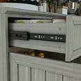 thumbnail image 6 of KULAGAGA Large Kitchen Pantry Hutch Cabinet, Storage Cupboard with Drawers and Glass Door, Grey, 6 of 9