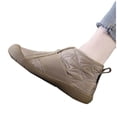 thumbnail image 4 of Xfvqtps Womens Flat Shoes Soft Soled Breathable Casual Flats Non Slip Lightweight Comfortable Walking Shoes for Women for Work Party Outdoor Indoor Activities Khaki, 4 of 5