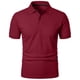 thumbnail image 4 of pstuiky Camisa de manga corta para hombre, Camiseta informal de manga corta con cuello redondo y solapa de color liso para hombre camisas casuales para hombre xl, 4 of 4