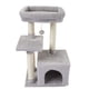 thumbnail image 2 of Lindo árbol para gatos para interiores, torre para gatos, condominio, sisal, postes rascadores con plataforma de salto, muebles para gatos, centro de actividades, casa de juegos, gris, 2 of 7