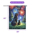 thumbnail image 5 of Happy New Year Rottweiler Family Cheer Winter Midnight Firework House Flag 28x40in Double Sided Rottie Dog Lover Gifts Idea Outdoor Decor - 02025, 5 of 5
