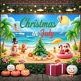 thumbnail image 5 of Colorful Design Christmas in July Beach Theme Summer Holiday Banner for Tropical Celebration Outdoor Party Festive Gathering, 5 of 7