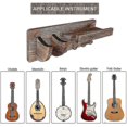 thumbnail image 3 of Guitar Wall Shelf Wooden Wall Guitar Holder Guitar Holder Guitar Stand Wall With 3 Hooks, 3 of 4