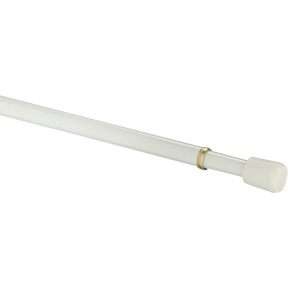 Kenney Enamel White Tension Rod 28 in. L x 48 in. L