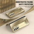 thumbnail image 3 of JTCASES for Samsung Galaxy Z Fold 4 Case, Shockproof Frame + Screen Protector Foldable Bracket Hinge Protection Camera Film Anti-slip Folding Shell, Gold, 3 of 7