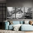 thumbnail image 2 of wall26 3 Panel Canvas Wall Art Black and White Abstract Pictures Home Wall Decorations for Bedroom Living Room Paintings Canvas Prints Framed - 24"x36" x 3 Panels, 2 of 4