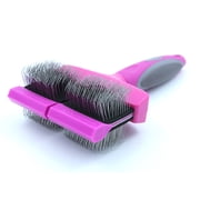 Groomer Essentials Flexible Slicker Brush - Double/Medium Firm