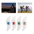 thumbnail image 2 of Graflsoa Spoke Wheel Lights for Bicycles - 3 Modes, Multi-Color LED Safety Lights, Waterproof Silicone Design, Easy Installation, Includes Batteries, 2 of 6