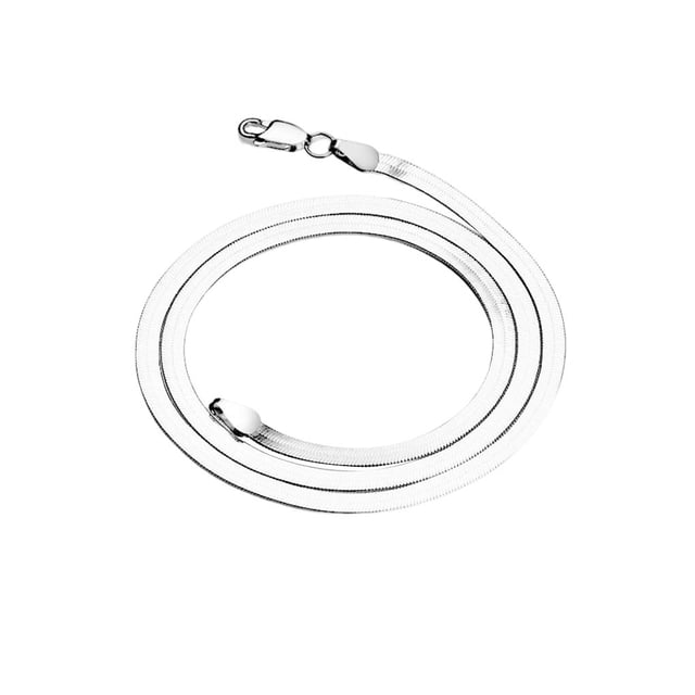 Qarigey Collar de Metal, colgante de cuello, joyería de moda, pareja exquisita Flexible, superficie lisa de ley, accesorio de plata para hombre Ropa, zapatos y accesorios Miscelánea Plata 50cm Qarigey AP019023-02