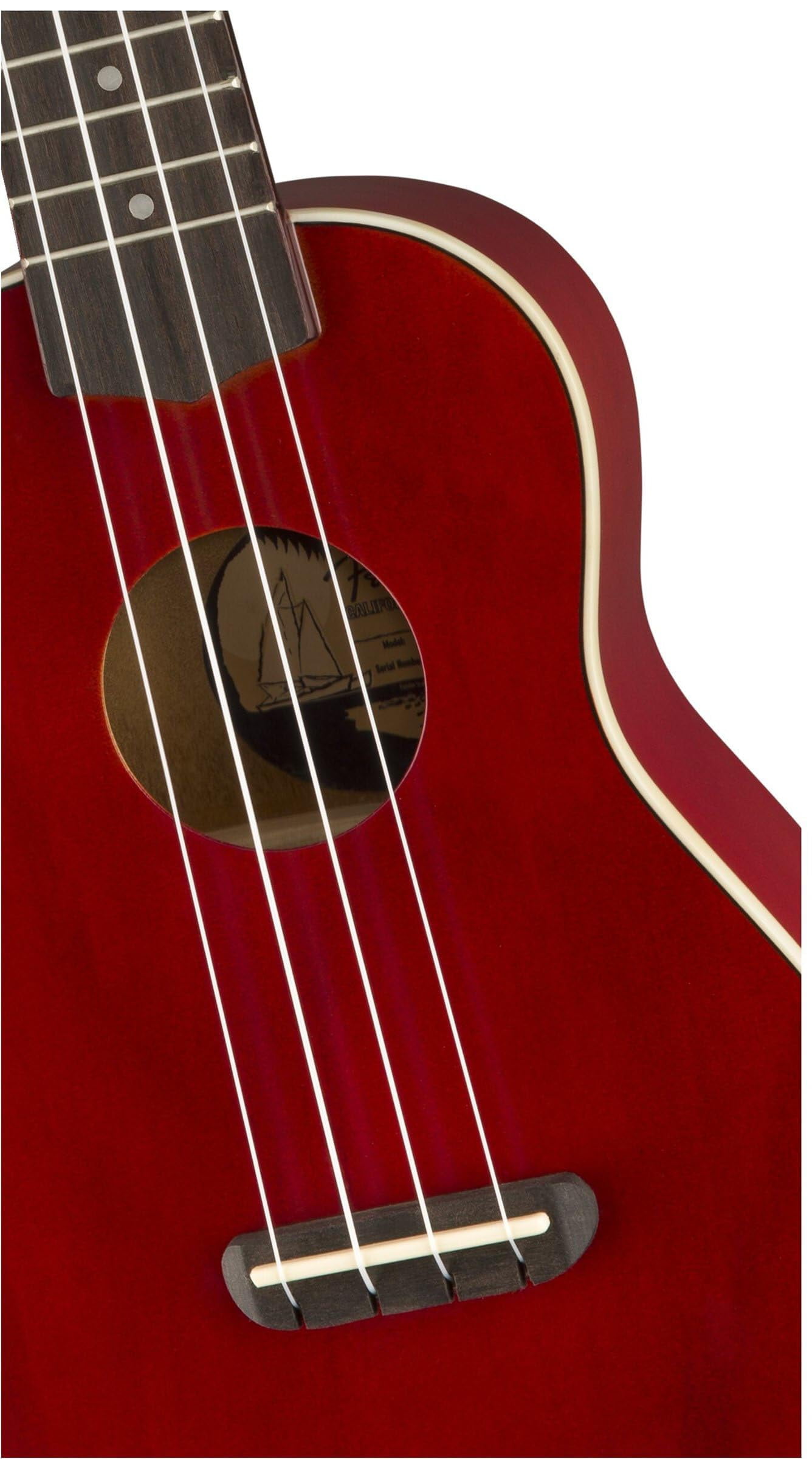 Fender Venice Soprano Ukulele - Cherry