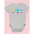 thumbnail image 3 of Sun, Cloud And Rainbow Design Bodysuit Infant -Image by Shutterstock,  Newborn, 3 of 4