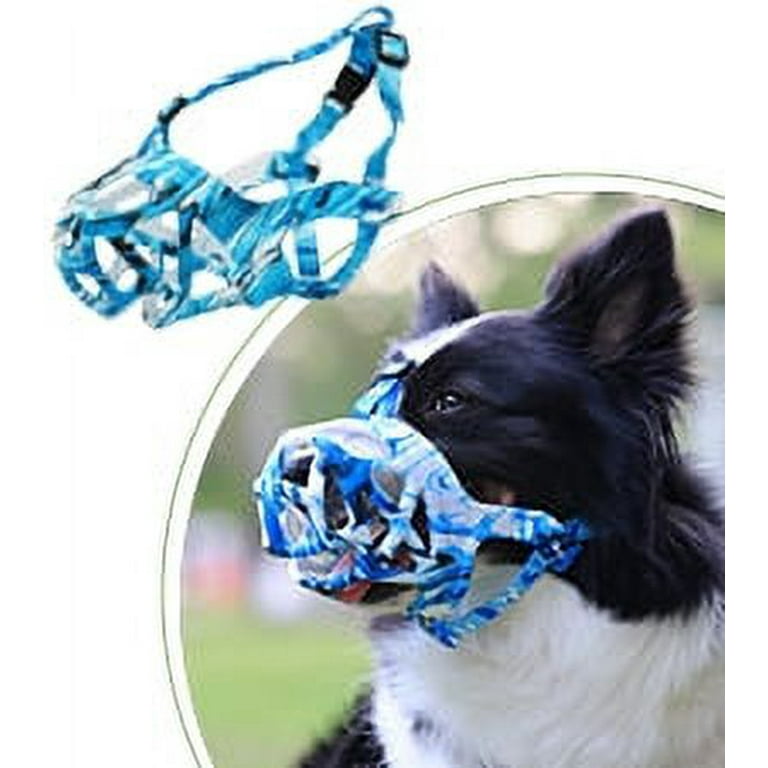 Adjustable Soft Mesh Dog Muzzle for Small to Large Breeds Prevents Biting Chewing Allows Panting and Drinking Walmart