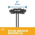 thumbnail image 3 of Dremel 538-02 1 In. Silicon Carbide Impregnated Nylon Brushes (2 Pack), 3 of 3
