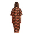 thumbnail image 3 of Just Love Short Sleeve Nightgown Sleep Dress for Women Sleepwear (Black - Halloween Pumpkins, 2X), 3 of 3