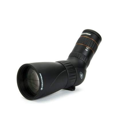Celestron - Hummingbird 56mm Angled Spotting Scope - Ultra Portable Micro Spotting Scope - 9-27x Zoom Eyepiece - Fully Multi-coated and ED Glass Optics - Rubber Armored - Tripod Adaptable