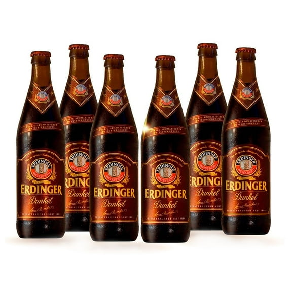 Six Pack Cerveza Erdinger Dunkel 500ml C/u Erdinger Cerveza Dunkel