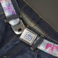 thumbnail image 2 of Hasbro Belt, Seatbelt Buckle Belt, My Little Pony Title Logo Full Color Sky Blue, 30 to 44 Inches, 2 of 9