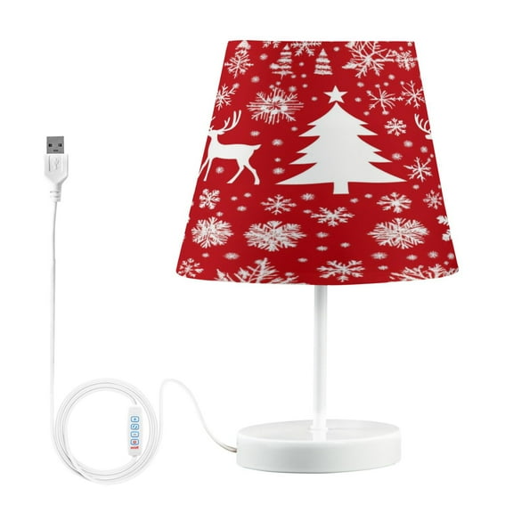 BZSMCE Table Lamp Creative The Deer Sonwflake Pattern Simple Pattern Night Light