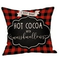 thumbnail image 2 of TIMIFIS Christmas Decorations Pillow Cover Pillow Case Christmas Pattern Sofa Car Throw Cushion Cover Home Decor, 2 of 2