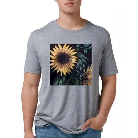 CafePress - Sunflower Life T Shirt - Mens Tri-blend T-Shirt