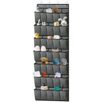 Retrocular Over the Door Shoe Organizer, 35 Pockets Hanging Rack Closet Shoe Organizers Storage, Black