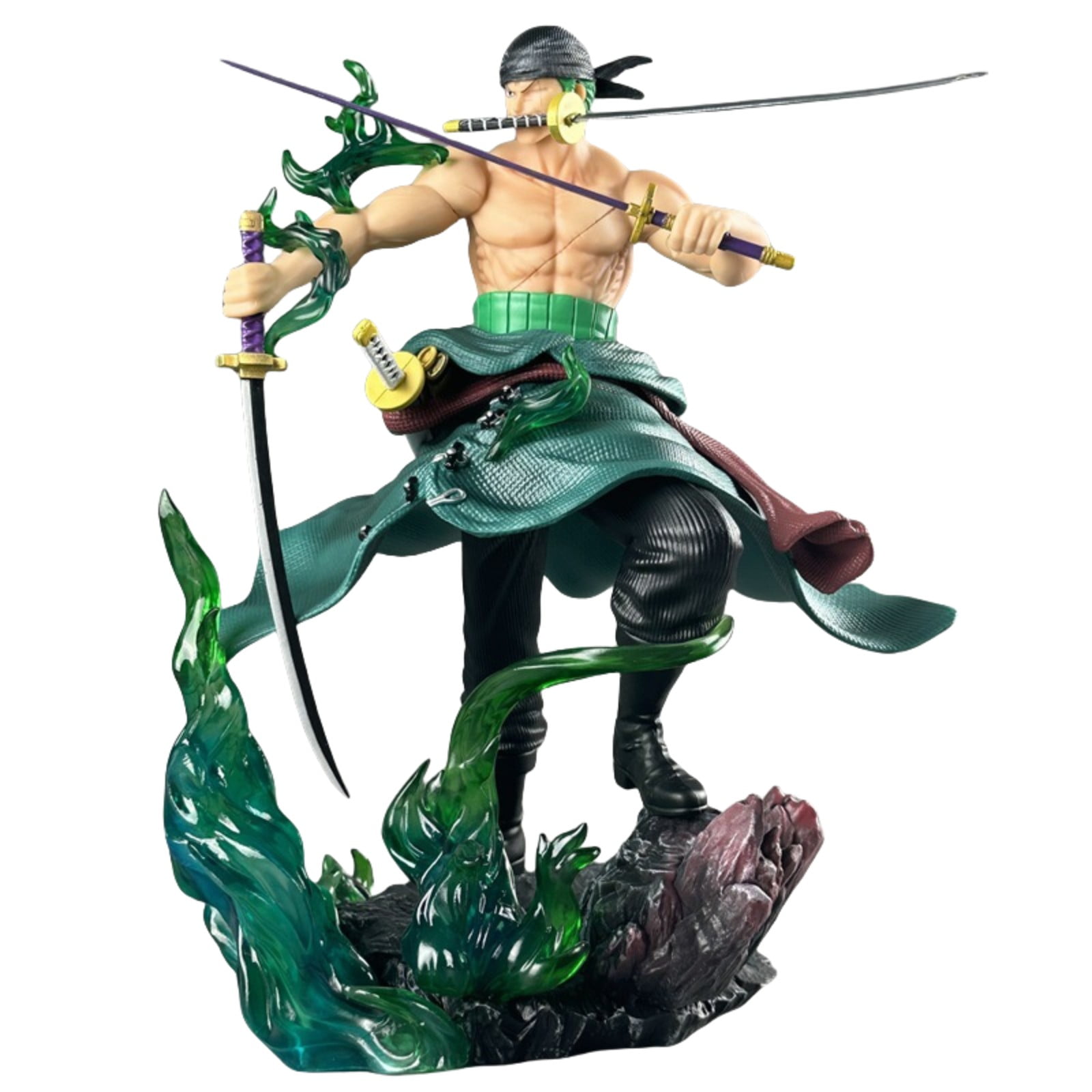 Dxuioz Action Toys Cross-dressing Roronoa Zoro Figure Anime PVC Statue Character Figure Collection Model Gift Ornaments 12.40inch