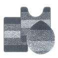 thumbnail image 2 of Ileading Traditional Bath Rug Set 3 Piece Microfiber Washable Bathroom Rug Set, 2 of 10