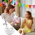 thumbnail image 6 of FENGGHAO 2 Piece Mother Daughter Heart Shape Matching Keychain Set Zinc Alloy Keyrings Mom and Daughter Gift for Mothers Day Birthday, 6 of 7