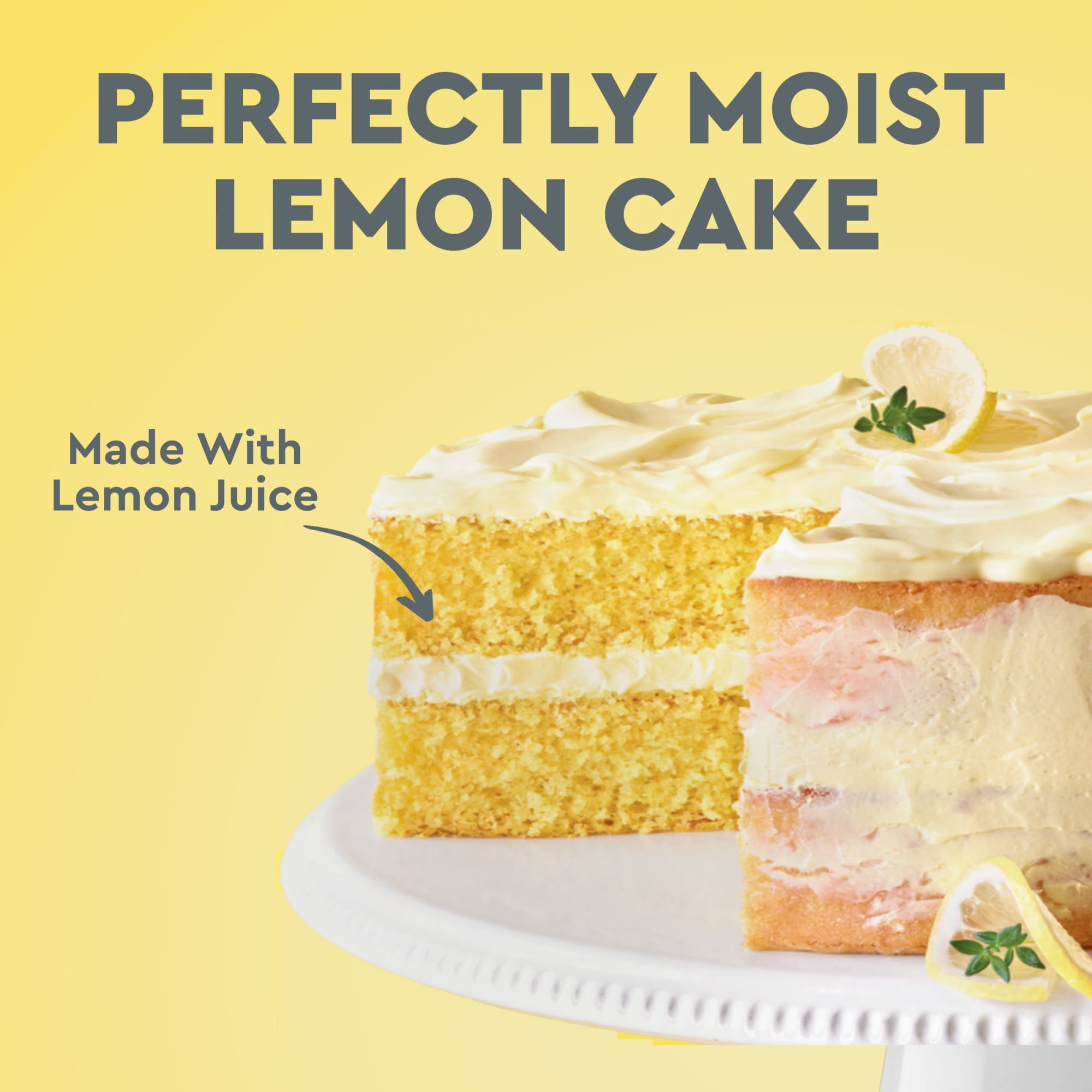(8 pack) Duncan Hines Lemon Supreme Flavored Cake Mix, 15.25 oz.