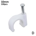 thumbnail image 3 of QHUDLV Round Cable Clips ,Sturdy PVC Nail‑In Design ,Neat Wire Management for Home Office, 3 of 8