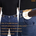 thumbnail image 3 of WHIPPY No Buckle Belts for Men Women Adjustable Metal Hook Elastic Belt Work Stretch Belt for Jeans Pants, 3 of 6