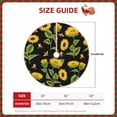 thumbnail image 2 of Haiem Bees and Sunflowers Pattern Christmas Tree Skirt Merry Christmas Party Christmas Tree Decoration,New Year Decorations-30", 2 of 6