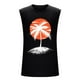 thumbnail image 3 of Camiseta sin mangas de cuello redondo para hombre, jersey deportivo de alta elasticidad, cuello redondo, sin mangas, ropa deportiva para hombre musculoso, camiseta sin mangas de algodón para hombre, 3 of 5