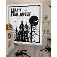 thumbnail image 4 of Halloween Black Gloomy Castle Shower Curtain Set ，Waterproof Fabric Shower Curtains Shower Curtains for Bathroom,Bathroom Decor 36"x72", 4 of 6