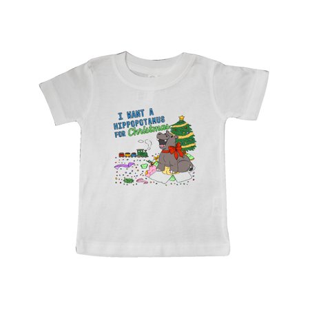 

Inktastic I Want a Hippopotamus For Christmas Gift Baby Boy or Baby Girl T-Shirt