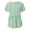 thumbnail image 3 of Ohufall Pregnant Womans T-shirts Striped Breastfeeding Maternity Tops Short Sleeve Breathable Casual Lactation Tops, 3 of 8