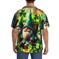thumbnail image 3 of Fotbe St. Patrick's Day USA Flag Camisa Estampada de Manga Corta para Hombre, Casual de Verano, Estilo Playero, Sin Arrugas-3X-Large, 3 of 5