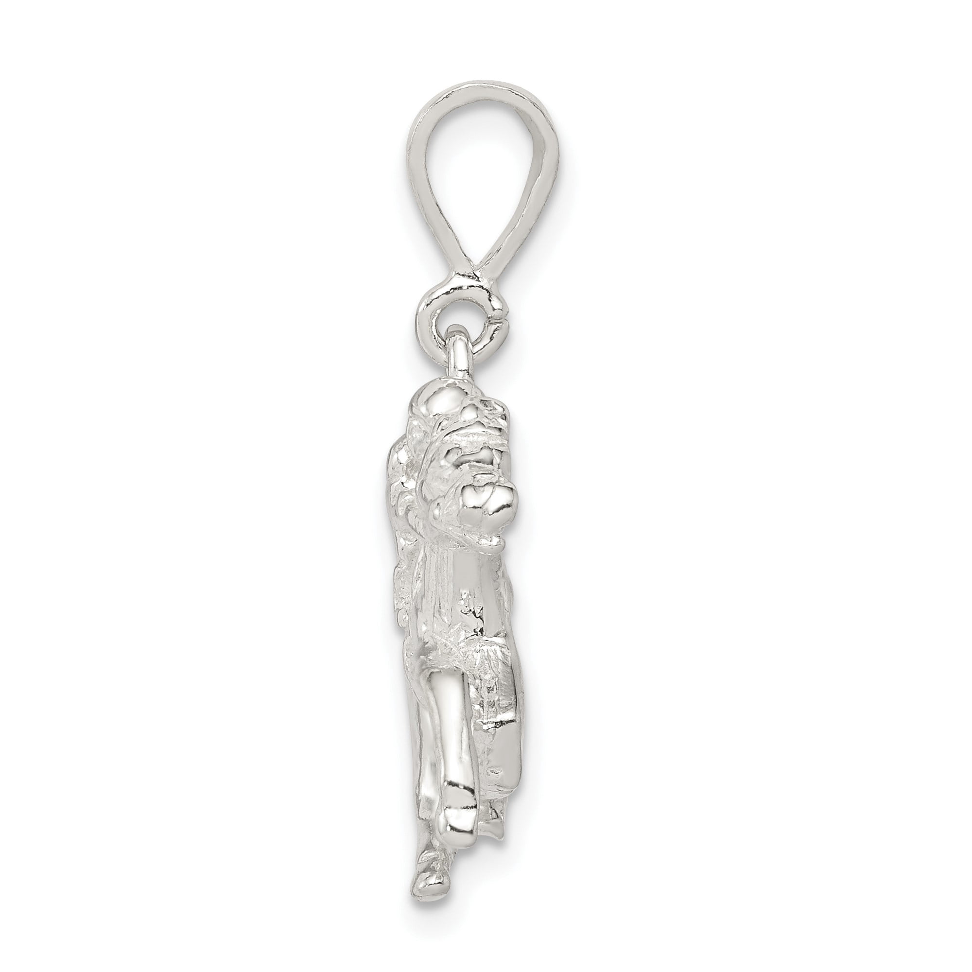 Sterling Silver Horse Racing Pendant with Galloping Jockey, 925 Equestrian Necklace for Men and Women, Sport Charm Symbolizing Speed and Passion