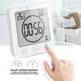thumbnail image 3 of BALDR Horloge de Douche Étanche LCD, Blanche, 3 of 8