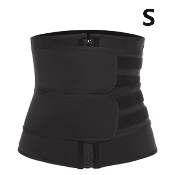 BESTSKY Waist Trainer for Women,High Compression Gym Belt,Waist Shaping Firm Control Gym Belt,S,Black