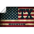 thumbnail image 2 of Houston TX Texas Harris County Vintage US Flag Decal Bumper Sticker 3M Vinyl 3" x 5", 2 of 3