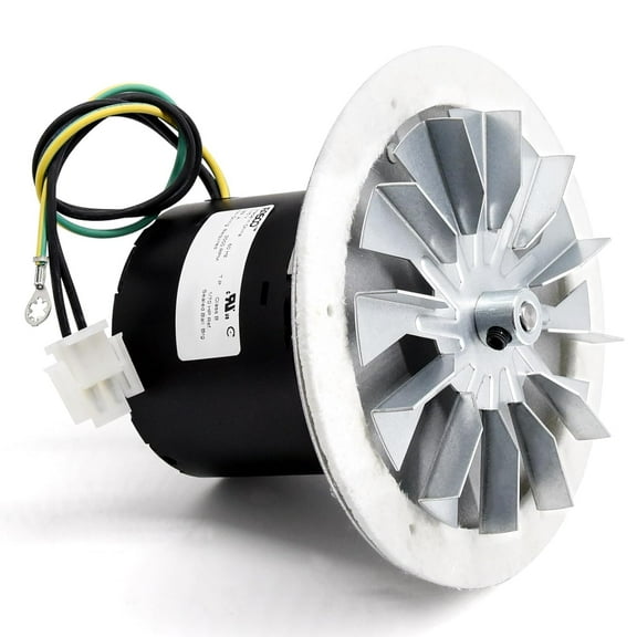 Combustion Blower Exhaust Fan Motor for Whitfield Advantage 2, Advantage II-T & II, Advantage Plus Pellet Stoves, Pellet Stove Parts for Whitfield Advantage, 12156009 12056010 Exhaust Blower Motor