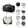 thumbnail image 2 of Bolsa de maquillaje VERNASSA de gran capacidad, impermeable, de viaje, negra, 2 of 7