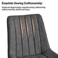 thumbnail image 6 of Clipop Faux Leather Dining Chairs Set of 2, Mid Century Modern Armless Chair,for Kitchen,Gray, 6 of 9