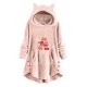 thumbnail image 1 of Abrigos de Invierno Para Mujer Abrigo de Piel Sintética Casual Estampado Navideño Botones de Felpa Manga Larga Abrigo de Felpa Con Capucha Top Odeerbi ODB174717, 1 of 4