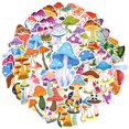 thumbnail image 2 of 35pcs-50pcs Colorful Mushroom Stickers Nature Cartoon Stickers Fantasy Stickers for Laptops Phones Suitcases, 2 of 9