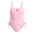 thumbnail image 2 of No Boundaries Women's and Women's Plus Cinched High Leg One Piece Swimsuit, Sizes XXS-XXL, 2 of 5