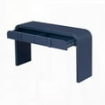thumbnail image 5 of TREXM Console Table with Storage & Rounded Design (Navy Blue), 5 of 10