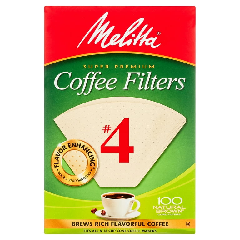 Melitta #4 Cone Coffee Filters, 300 Ct.