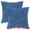 Navy Blue, variant on Unique Bargains 2Pcs Decorative Throw Pillow Covers for Sofa Grey 12" x 20"